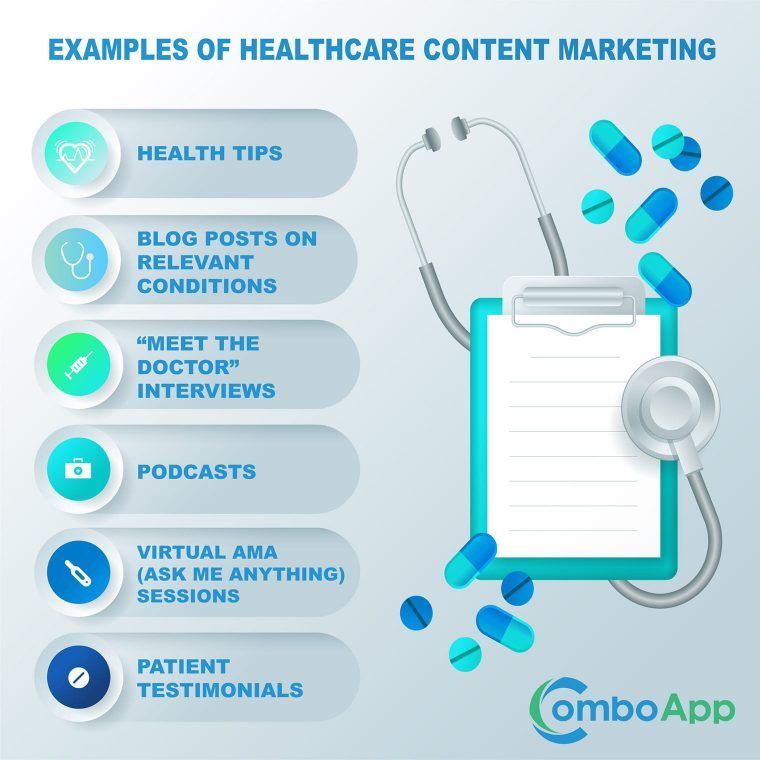 examples of healthcare content marketing