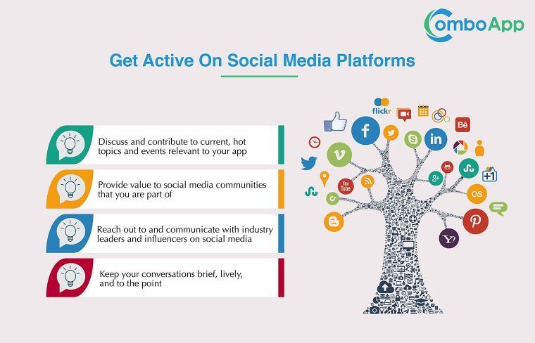 how to promote an app on social media