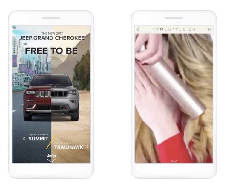 Facebook interactive instant experience ads