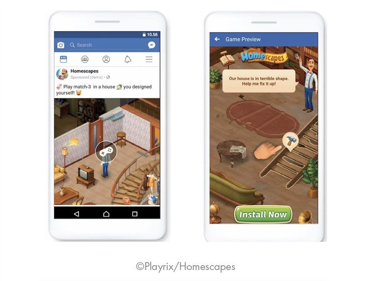 Facebook playable ads
